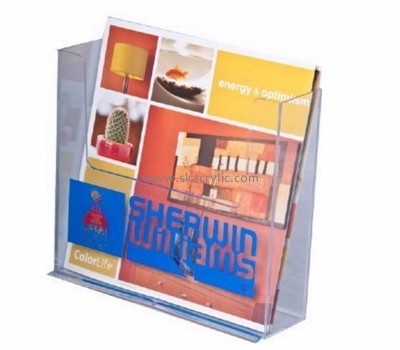 Custom acrylic pamphlet racks brochure holders and displays lucite magazine holder BH-252