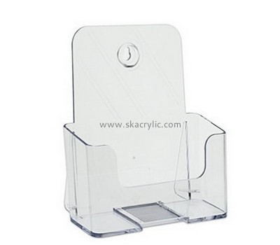Custom acrylic poster display rack wall mount wall pamphlet holder acrylic brochure stands BH-306