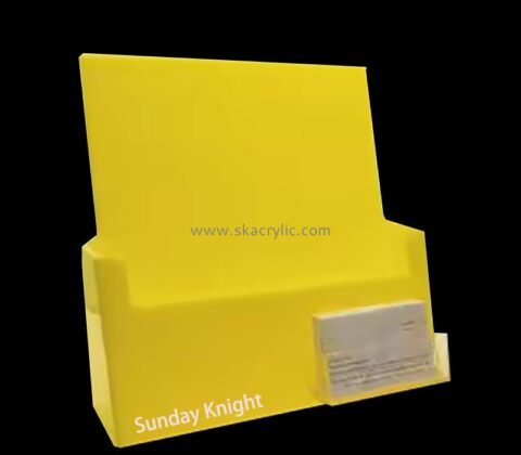 Wholesale custom acrylic literature holder with card holder BH-2485