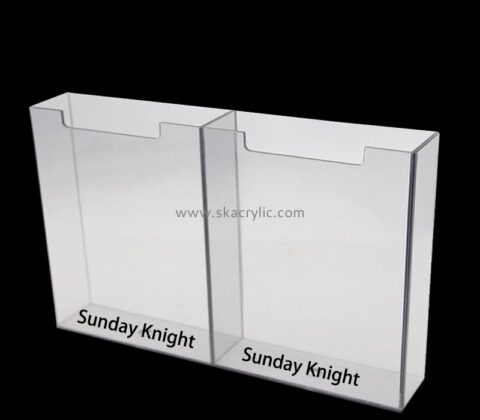 Wholesale custom acrylic 2 compartment file holders BH-2482