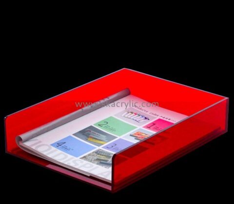 Lucite item manufacturer custom acrylic file magazine holder BH-2340