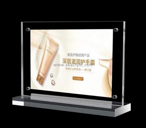 Plexiglass display manufacturer custom acrylic countertop advertising sign holder SH-738