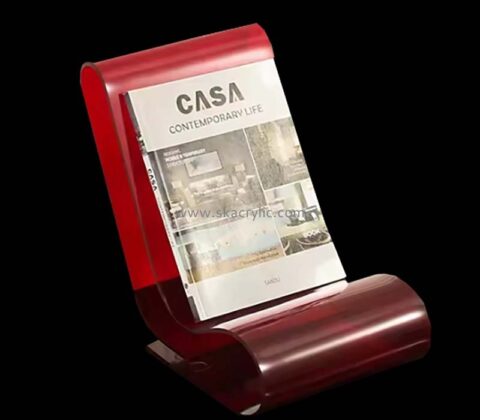 Custom acrylic desktop magazine holder BH-2424