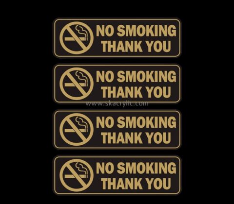 China plexiglass manufacturer custom acrylic wall no smoking sign BS-245