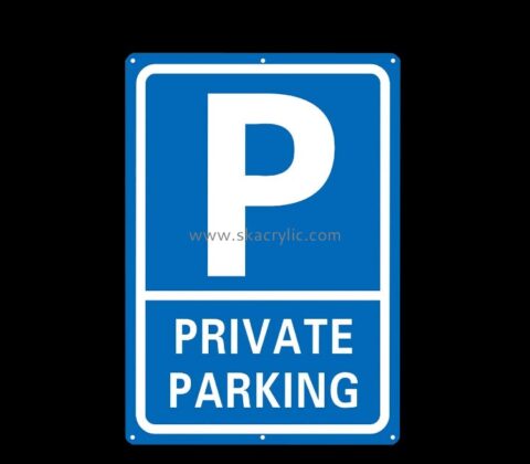 China acrylic supplier custom plexiglass wall no parking sign BS-242