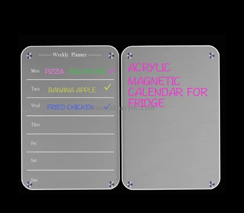 Perspex products manufacturer custom wall acrylic weekly planner board BS-210