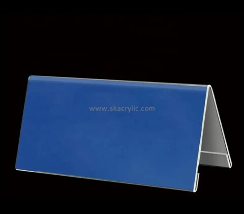 Acrylic item supplier custom plexiglass desktop V shape sign BS-214