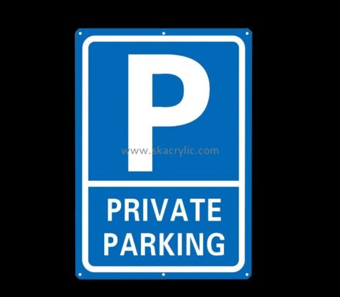 China acrylic supplier custom plexiglass no parking sign perspex warning sign BS-206