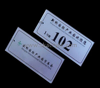 Lucite suppliers customized acrylic house number signs BS-098