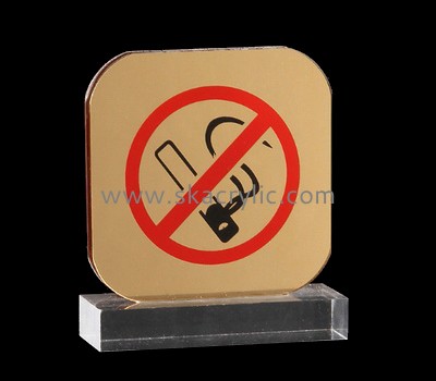 Custom table top acrylic no smoking sign SH-700