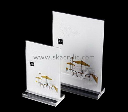 Bespoke acrylic tabletop sign holder stands SH-373