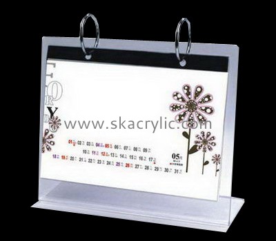 Acrylic plastic supplier customize acrylic desktop calendar holder SH-128