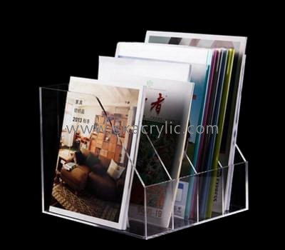 Acrylic manufacturers china custom perspex plastic magazine holder BH-900