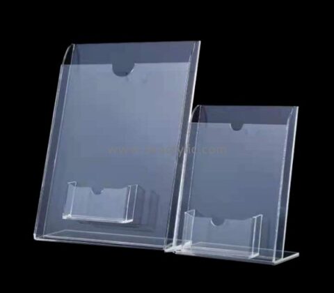 China acrylic manufacturer custom plastics brochure and business card holder BH-899