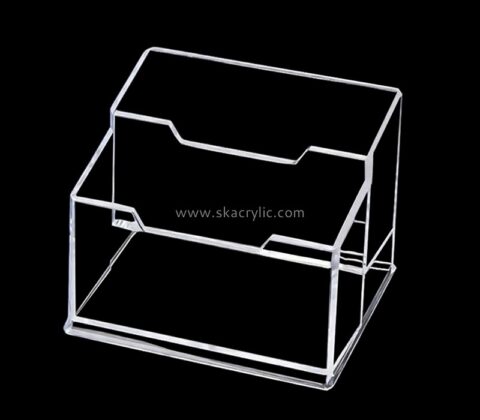 Plexiglass display manufacturer custom acrylic business card holder perspex name card holder BH-2283