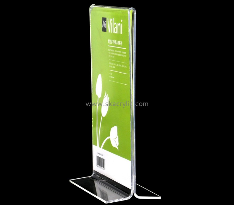 Plexiglass display supplier custom acrylic sign holder perspex A6 AD frame SH-730