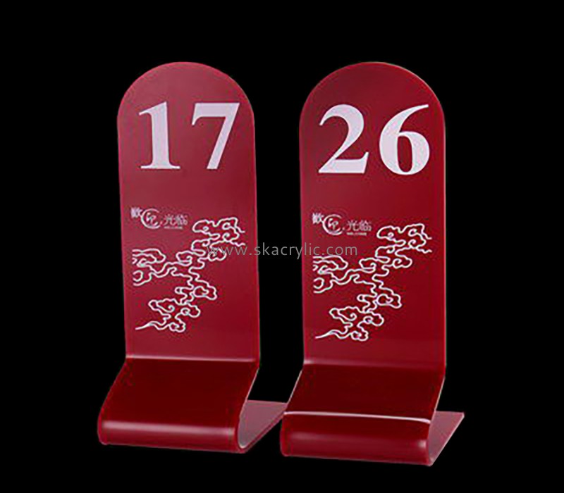 Bespoke acrylic table numbers SH-539