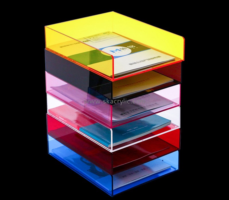 China perspex manufacturer custom acrylic file organizer BH-2298