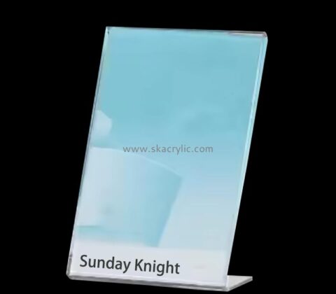 Custom wholesale acrylic table top menu sign holder SH-915