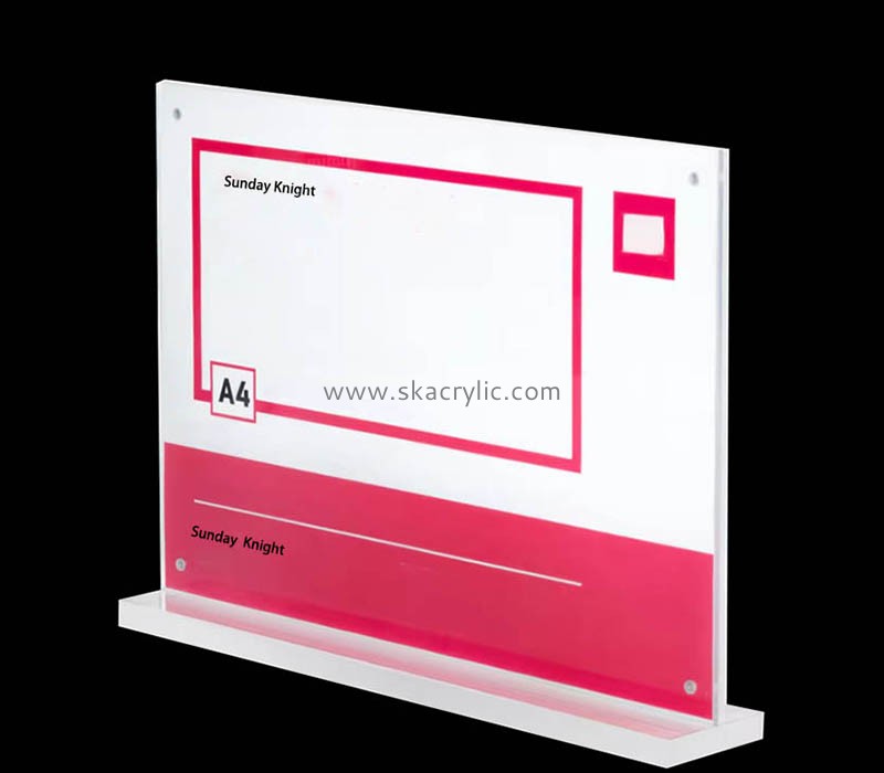 Custom wholesale acrylic advertisement sign holder SH-904