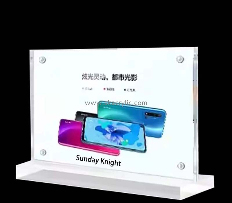 Custom wholesale acrylic sign holder for marketing advertising SH-890