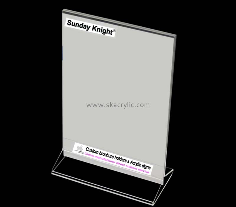 Custom wholesale acrylic table stand menu holder SH-871