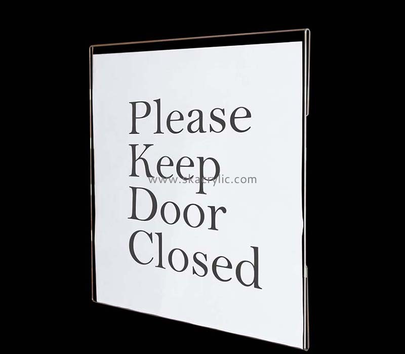 Custom wholesale acrylic wall mounted door sign holder BS-329