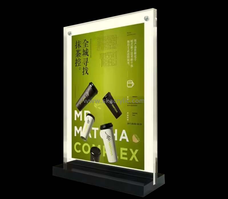 Custom acrylic milk tea shop sign holder SH-863