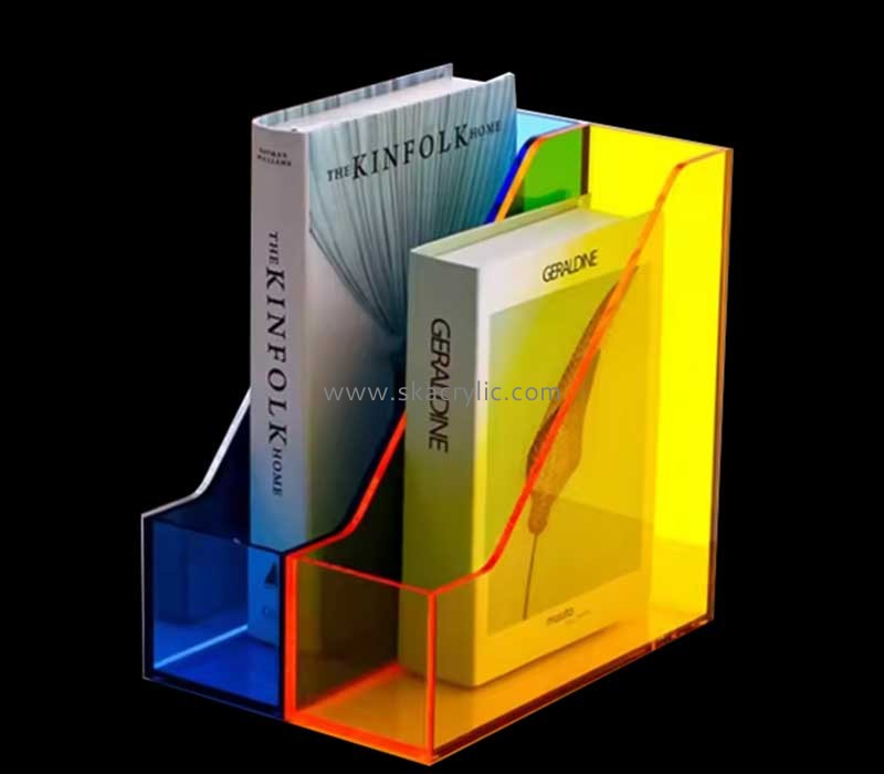 Custom acrylic desktop file books holder BH-2415