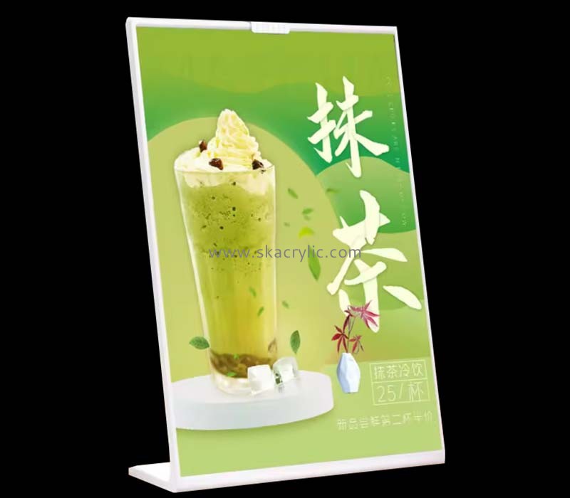 Custom acrylic countertop milk tea sign stand SH-852