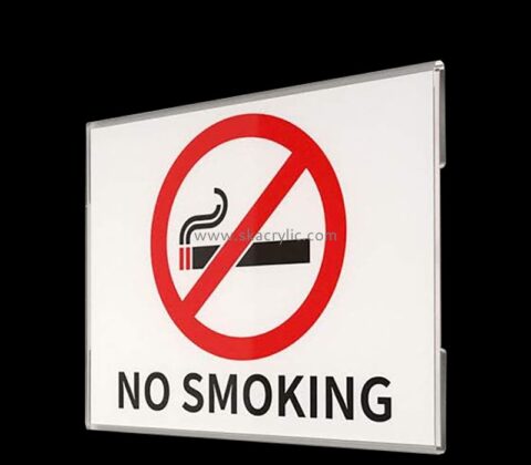 Custom acrylic wall no smoking sign for restanrant BS-309