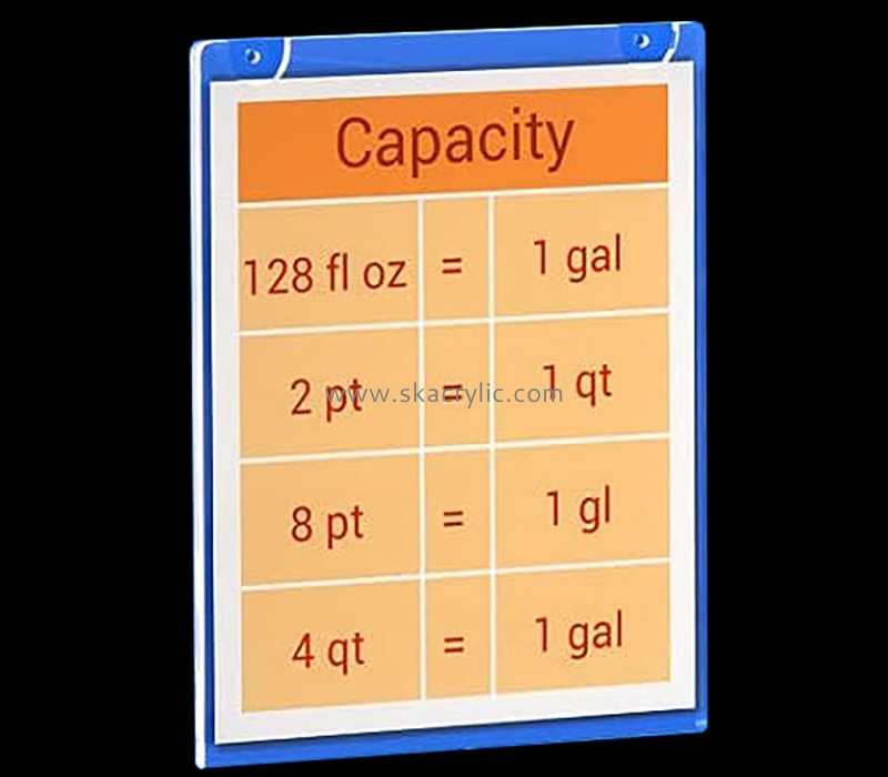 Custom acrylic wall mounted AD frame BS-298