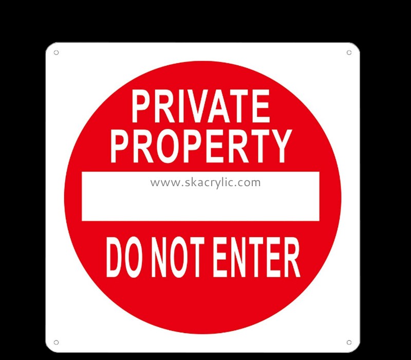 Custom acrylic wall mounted do not enter sign BS-292