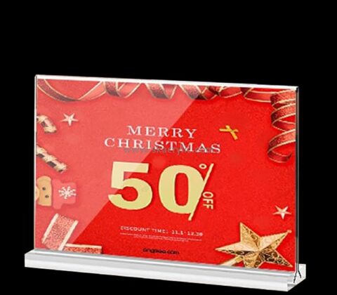 Custom acrylic double sided acrylic flyer display holder for shop SH-825