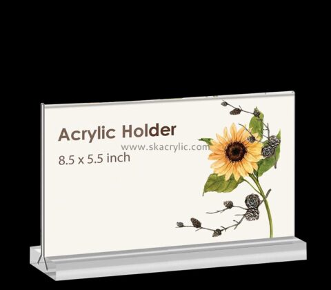 Lucite item supplier custom acrylic desktop sign display holder SH-818