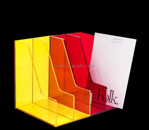 Acrylic display manufacturer custom plexiglass file holder organizer BH-2370