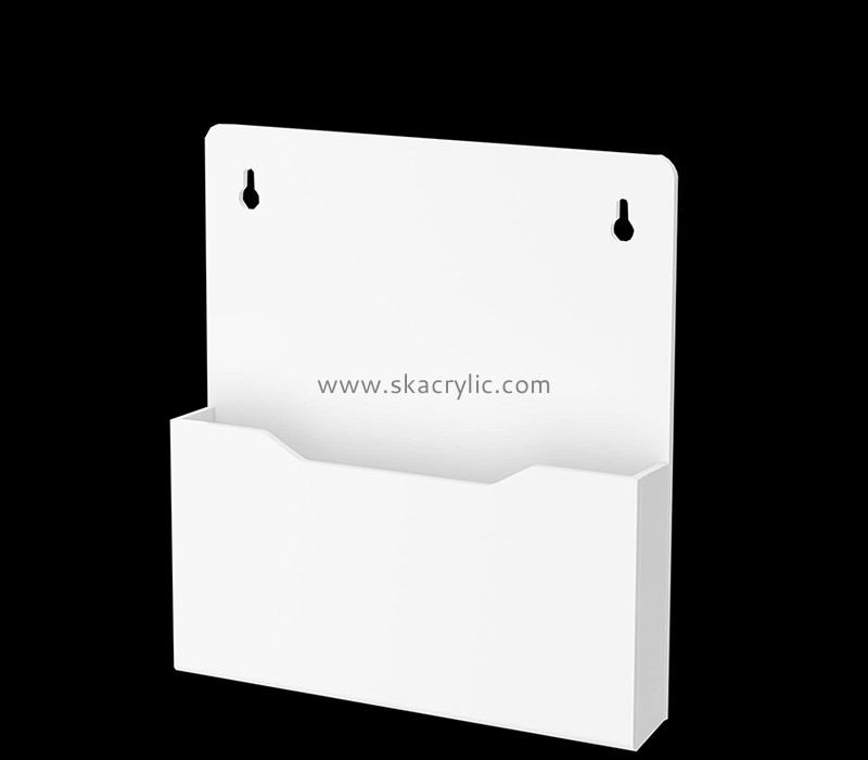 Perspex display supplier custom acrylic wall mounted magazine holder BH-2363