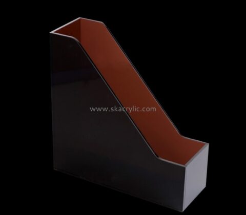 China perspex supplier custom acrylic desktop file magazine holder BH-2356