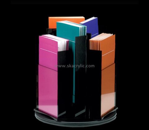 Perspex display manufacturer custom acrylic rotating information color page holders BH-2355