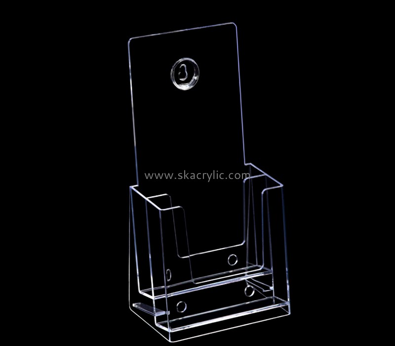 Lucite products manufacturer custom acrylic wall 2 tiers brochure holder BH-2346