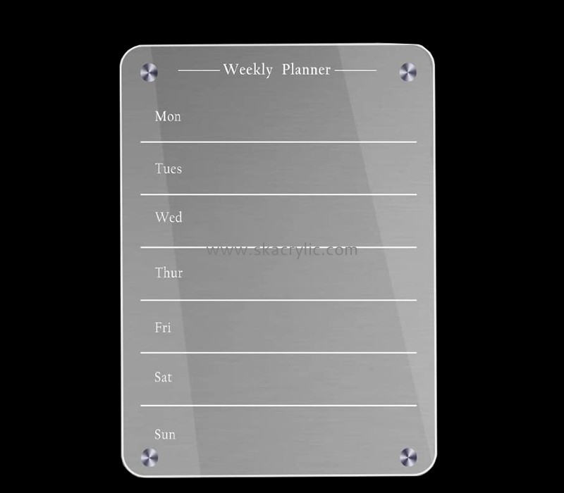 Acrylic item manufacturer custom perspex magnetic dry erase board for fridge BS-235