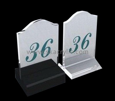 Display manufacturers customize table number sign stand BS-099