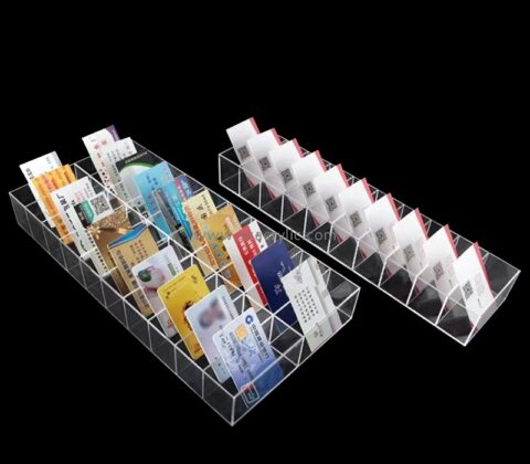 China plexiglass manufacturer custom acrylic card organizer BH-2294