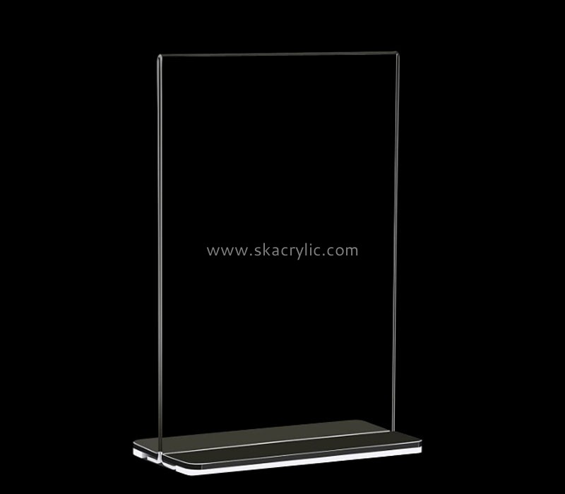 Lucite products manufacturer custom acrylic table top double-sided menu holder SH-747