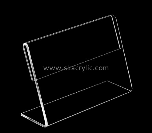 Acrylic display manufacturer custom plexiglgass sign holder lucite tabletop stand sign SH-727