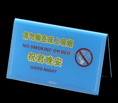 Acrylic display supplier custom plexiglass no smoking sign good night sign BS-196