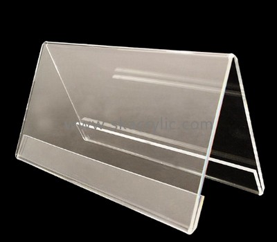 China plexiglass manufacturer custom acrylic V shape sign holder BS-194