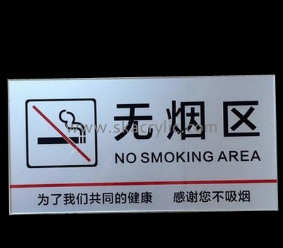 Factory hot selling acrylic no smoking sign board no smoking sign no smoking sticker BS-027