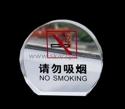 Custom design acrylic plastic sign board no smoking sign board acrylic sign BS-025