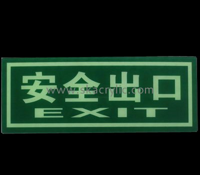 Custom design acrylic warning sign in school BS-017